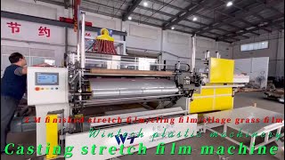 2m Stretch Film Machine10tons Stretch film Cling film Silage grass film output per dayAutomatic [upl. by Kohl]