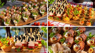 Mini Croustade with Zebra bowties sandwiches Crispy cups recipe Try it out [upl. by Delmore]