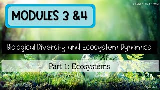 Module 3amp4 Pt1 Ecosystems Episode 1  Abiotic and Biotic [upl. by Ninnetta499]