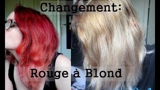 Tuto colo l De Rouge à Blond [upl. by Ahcarb]