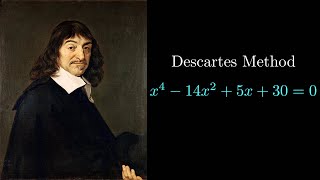 Descartes method is the greatest technique to solve quartic equations [upl. by Airak640]