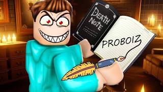 USING DEATH NOTE TO KILL EVERYONE IN ROBLOX [upl. by Lynett]