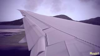 Xplane 10 Color Editing Test Air Canada 777 landing VHHH [upl. by Ailugram318]