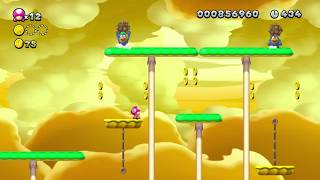 New Super Mario Bros U Deluxe LayerCake Desert5 Dry Desert Mushrooms ALL STAR COINS [upl. by Enitsuga]