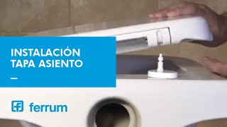 Como instalar una tapa y asiento para inodoro Línea Bari de colgar  Ferrum SA [upl. by Rolyak188]