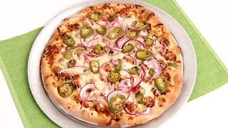 BBQ Chicken Pizza Recipe  Laura Vitale  Laura in the Kitchen Episode 743 [upl. by Hseyaj172]