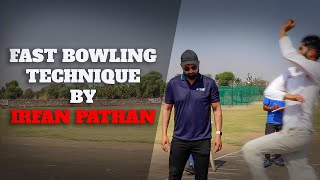 Fast bowling tips by irfan pathan  Swing bowling grip  Bowling runnup [upl. by Nuajed229]