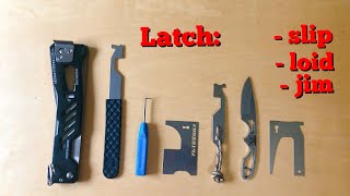 Latch Jim Tools  Tactical Lock Picking approach [upl. by Noivert]