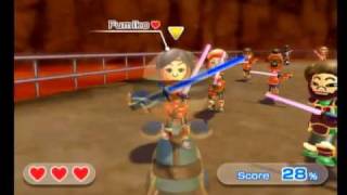 Wii Sports Resort Swords Play Showdown Stage 10 Part 12 70 Combo Streak [upl. by Enovahs336]