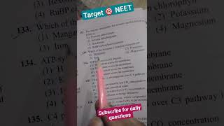 Photosynthesis in higher plants class 11NEET pyq series biology neet ncert neetpyq shorts [upl. by Krakow]