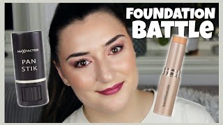 FOUNDATION BATTLE  MaxFactor Pan Stik vs BareMinerals Complexion Rescue Stick  Dejana Pasic [upl. by Mariann]