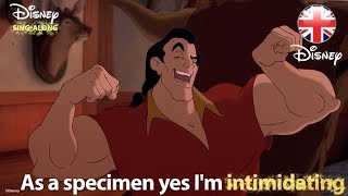 DISNEY SINGALONGS  Gaston  Beauty And The Beast Lyric Video  Official Disney UK [upl. by Parrish91]