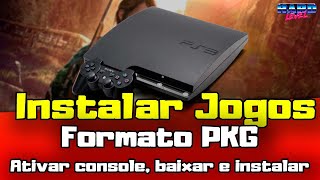 PS3 Tutorial  Jogos em PKG Como instalar ativar o console e licenças dividir arquivos e mais [upl. by Islaen437]