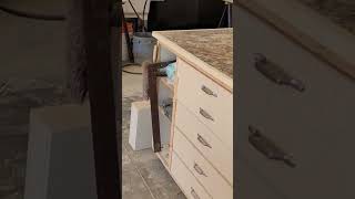 Custom cabinet job Cutout in progress music kitchen diyhomerenovation diy customcabinetry [upl. by Ym]