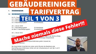 Tarifvertrag Gebäudereinigung Meister Umut Yalcin klärt auf Teil 1 von 3  Erfolg mit Reinigung [upl. by Lorola292]