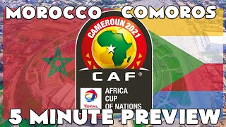 AFRICA CUP OF NATIONS  MOROCCO vs COMOROS [upl. by Rodl]