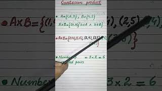 How to find Cartesian product  Sets and functions shorts youtubeshorts [upl. by Eiuqnom]