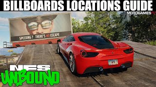 Need for Speed Unbound  All 80 Billboards Locations Guide [upl. by Adyahs911]