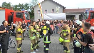 Feuerwehrdeutschlandtour Etappenziel 5 Pfarrweisach Lkr Haßberge  1000 km durch Deutschland [upl. by Jezrdna]