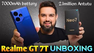 Realme GT 7T aka Neo 7 Unboxing Dimensity 9300 Plus  7000mAh [upl. by Lattonia561]