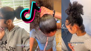 Natural Hairstyles on Black Tiktok [upl. by Enyaht]