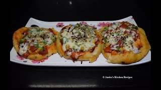 Crispy Kulcha Pizza Recipe  कुलचा पिज्जा रेसिपी [upl. by Kassity]