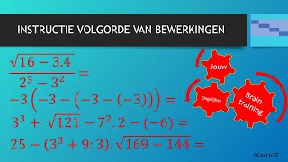 Instructie  Volgorde van bewerkingen  Extra voorbeelden [upl. by Cleary]