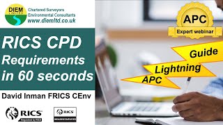 RICS CPD requirements in 60 seconds [upl. by Carita]