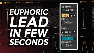 Euphoric Hard Techno Lead Ableton Wavetable Sound Design Tutorial [upl. by Oramlub946]