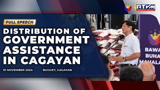 Distribution of Government Assistance in Cagayan Speech 11102024 [upl. by Ibmab]