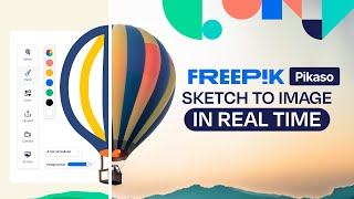 Freepik Pikaso  Sketch to image in REAL TIME [upl. by Yespmed306]