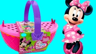 Minnie Mouse Bowtique Picnic Playset Review [upl. by Odnesor]