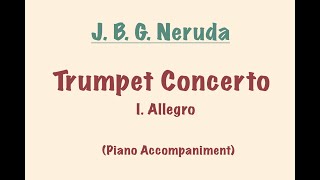 Neruda Trumpet Concerto I Allegro ♩ 100Score and Piano Accompaniment [upl. by Sidoma]