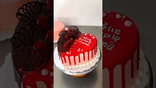 Red ♥️ Shep cake design 🎉 করলাম 🥳🤗।।shorts cake trending amazing facts viralvideo [upl. by Siegler]