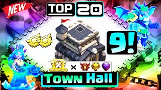 TOP 20 TH9 WAR BASEWITH LINK2024BASE TH 9 TERKUAT best anti 3 Star amp anti Dragon war base 2024 [upl. by Madonia]