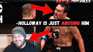 MMA GURU Reacts to Max Holloway VIOLATING Calvin Kattar for 5 ROUNDS [upl. by Yesnek]