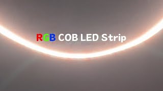 RGB COB LED Strip Light Color Changing Dimmable Strip Light DC24V for TV Bedroom Party Decoration [upl. by Malloch]