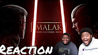 Twins React MALAK AN OLD REPUBLIC STORY  Star Wars Short Film 4K  REACTION [upl. by Ahsilyt304]