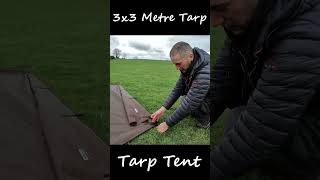 Tarp Tent 3x3 Metre Tarp Setup  Bushcraft amp Camping [upl. by Porush]