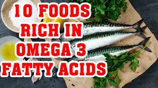 Top 10 Foods Rich In Omega 3 Fatty Acids [upl. by Htebarual]