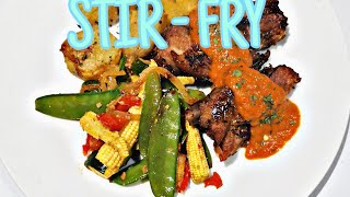 HOW TO MAKE BABY CORN AND MANGETOUT STIRFRY RECIPE  SOUTH AFRICAN YOUTUBER [upl. by Atiniv380]