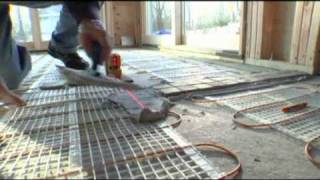 ThermoSoft Radiant Floor heating on DIY  10 Grand in Your Hand [upl. by Elleuqram]