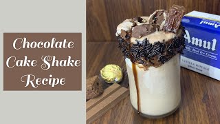 Chocolate cake Shake Recipe🧋 shorts cakeshake chocolatecakeshake shake shakerecipe portillos [upl. by Mimajneb]