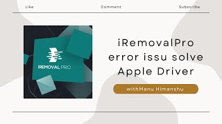 iRemovalpro error issue solve  Apple Driver [upl. by Brodeur]