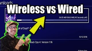 Wireless vs WIRED How to DOWNLOAD GAMES faster on PS4 3X SPEED INCREASE [upl. by Nigam]