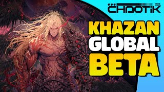 GLOBAL CLOSED BETA TEST GAMEPLAY  Khazan The First Berserker [upl. by Kelula]