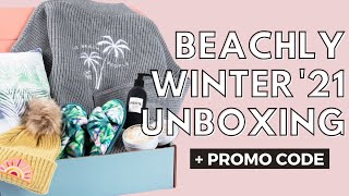 Winter Beachly Unboxing  Full Spoilers  A Promo Code [upl. by Procto729]