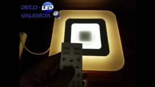 Plafon LED Moderno 4 Encendidos3 Colores con mando a distancia [upl. by Henriques]