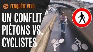 Lorsque la piste cyclable devient un trottoir forcément cela crée des conflits [upl. by Iamhaj]