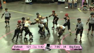 WFTDA Roller Derby 2014 Division 2 Playoffs Duluth Big Easy vs Detroit [upl. by Zimmer510]